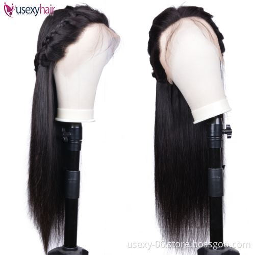 Wholesale Lace Wig Vendors Virgin Indian Human Hair Lace Front Cuticle Aligned Wigs For Women